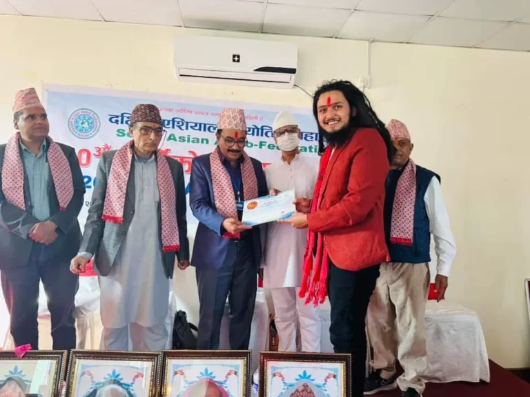 दक्षिण एसियाली ज्योतिष महासंघको सदस्य पदमा बिजय