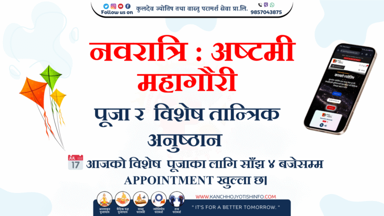 नवरात्रि : अष्टमी – महागौरी पूजा र  विशेष तान्त्रिक अनुष्ठान